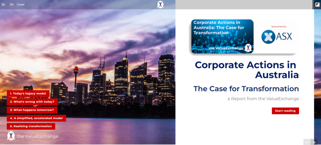 Australian Corporate Actions Report